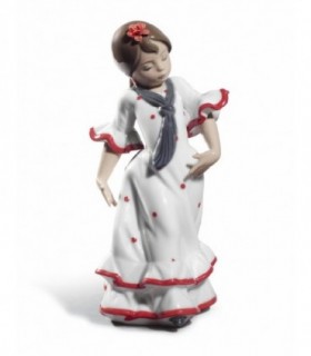 Figura Bailaorita con los brazos abajo. Rojo - 01008747