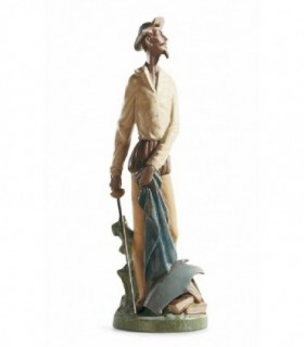 Figura Don Quijote erguido. Gres - 01012265