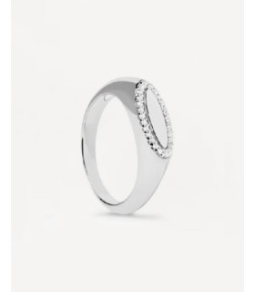 ANILLO SELLO DE PLATA LACE DE PDPAOLA - AN02-629-14