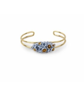 Pulsera de metal coral reef. Azul y lustre oro de Lladró - 10236