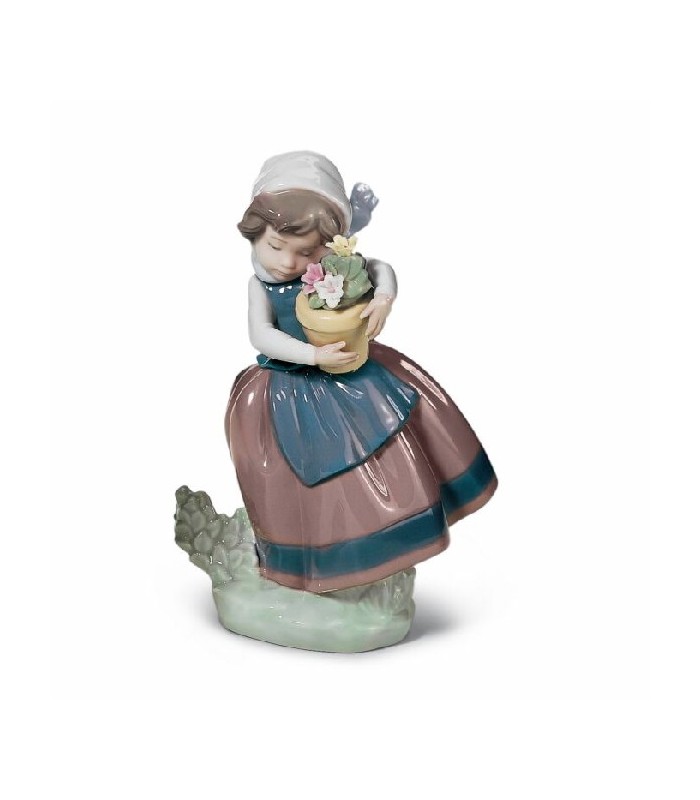 Linda con Maceta de Lladró - 01005223