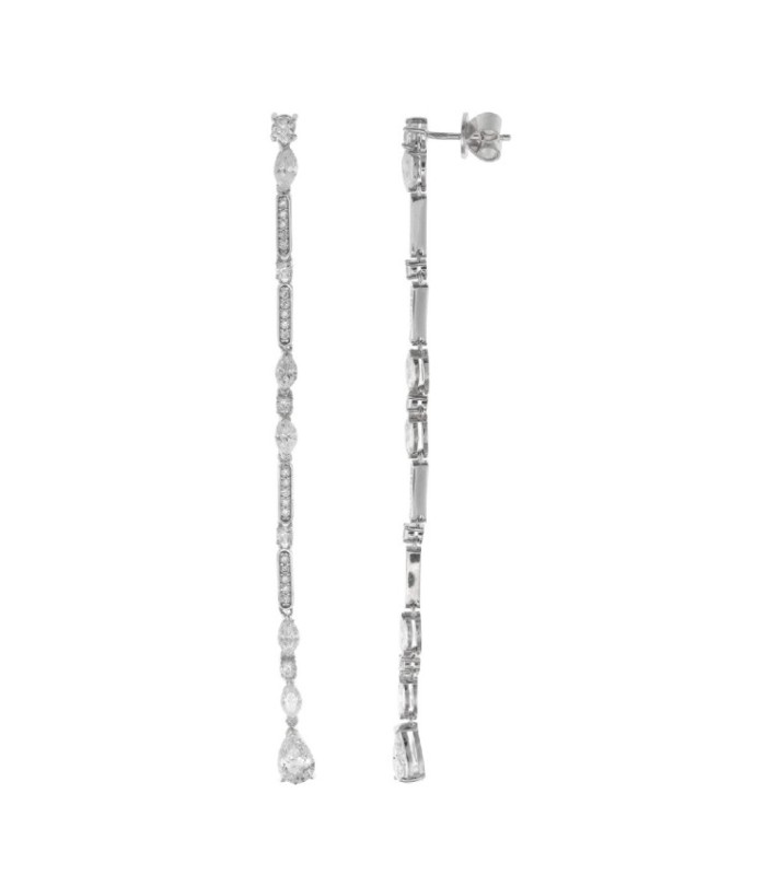 Pendientes Largos Circonitas - 136A0706