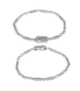 Pulsera de Plata y Circonitas - 136P0228