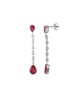 Pendientes Rubí Circonitas - 136A0679