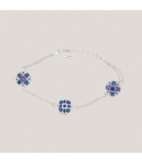 Pulsera Oseira de Porcelana y Plata. - 63101020