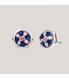 Pendientes Nº1 CH Hexagonal de Porcelana - 60000327