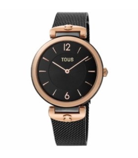 Reloj S-Mesh de acero IP negro - 700350300