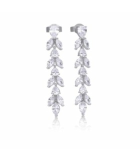 Pendientes largos de circonitas - 6220211082
