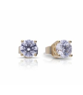 Pendientes de Plata Dorada con Circonitas - 6220991582