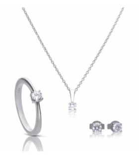 Conjunto de Solitarios de Plata - 1312001918180