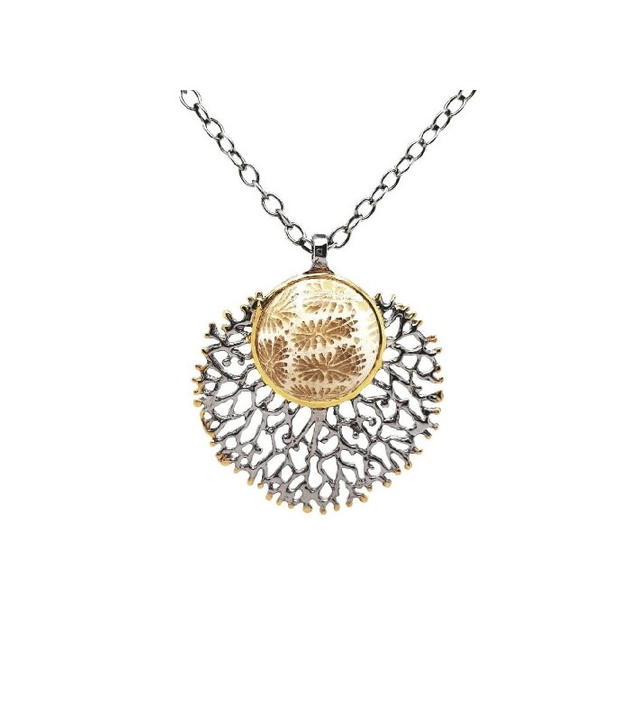 Colgante con Cadena y Piedra Natural - PRS005-BG