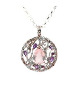 Colgante con Cuarzo Rosa - 586-13-RP