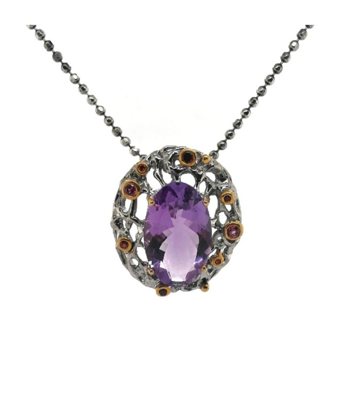 Colgante con Piedras Naturales - 930-3-BG