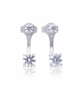 Pendientes de Plata con Circonitas - 6219691082