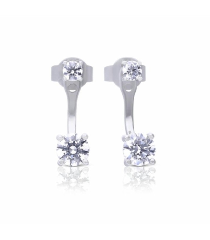 Pendientes de Plata con Circonitas - 6219691082