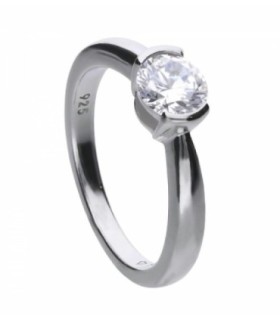 Anillo Solitario en Plata - 6118781082175