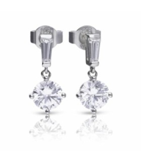 Pendientes de Plata con Circonita - 6213181082