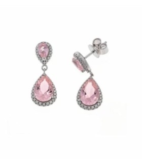 Pendientes Lágrima Rosa - 225A0028