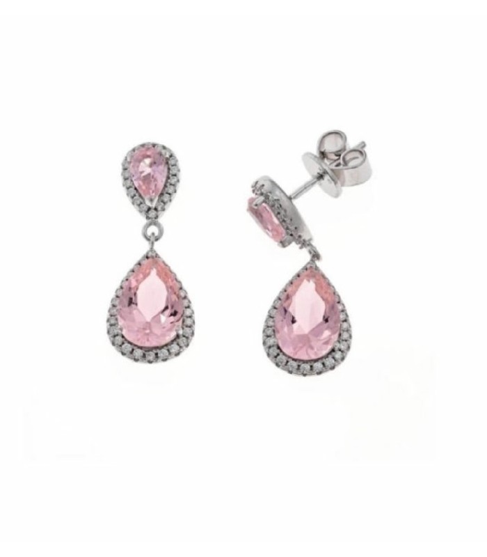 Pendientes Lágrima Rosa - 225A0028