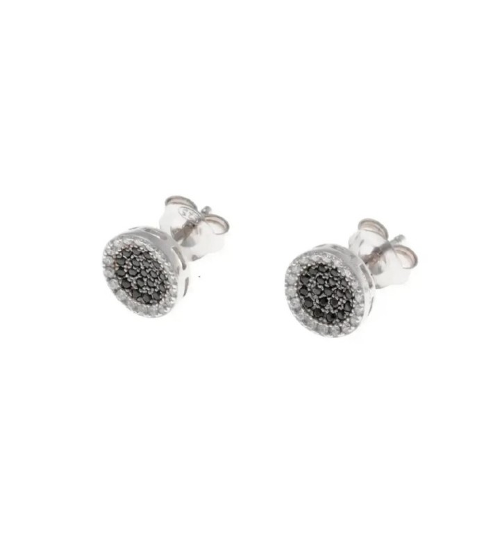 Pendientes Botón Negro - 195A0029