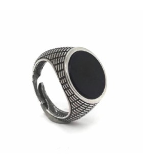 Sello Redondo Negro -
