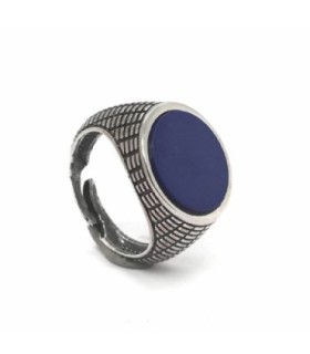 Sello Redondo Azul -