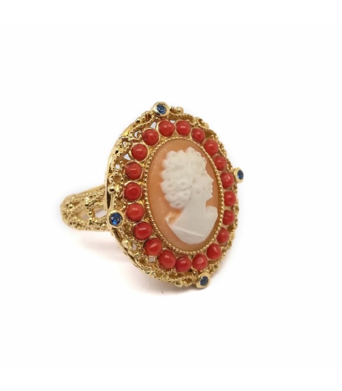 Anillo Victoria Dama Coral - A956-G