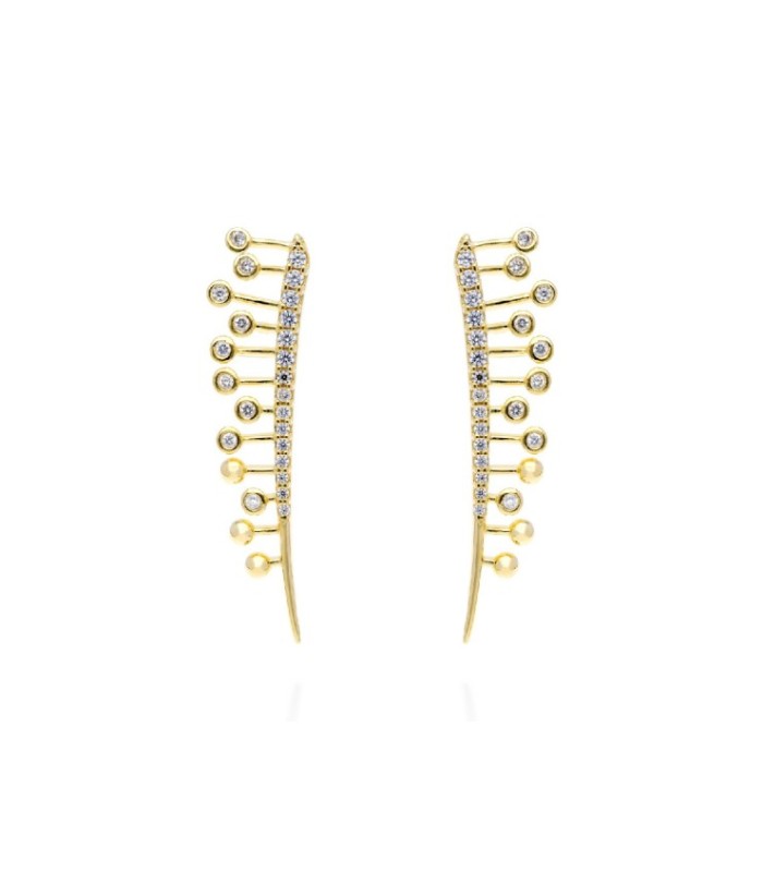PENDIENTES CHAMPAGNE MARINA GARCIA - 91023PD
