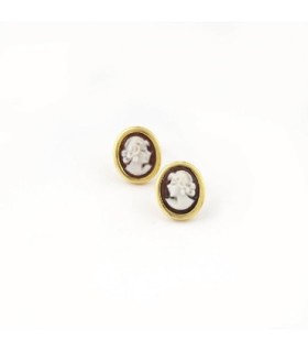 PENDIENTES ROMANTICA CAMEO ITALIANO - O21S-G01