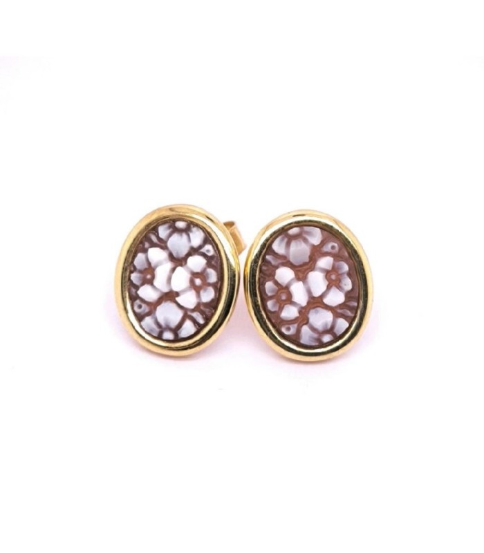PENDIENTES ROMANTICA CAMEO ITALIANO - O21S-G04
