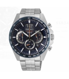 SEIKO NEO SPORTS CRONO BISEL AZUL - SSB345P1