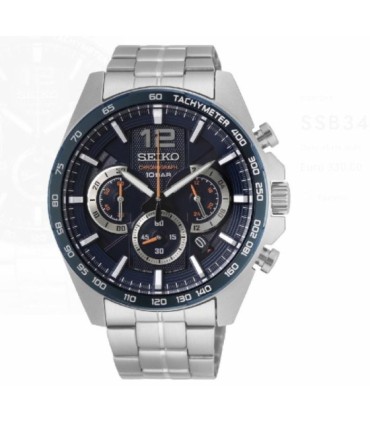 SEIKO NEO SPORTS CRONO BISEL AZUL - SSB345P1