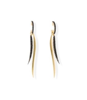 MG PENDIENTES ESPINELAS NEGRAS - 90473PDN
