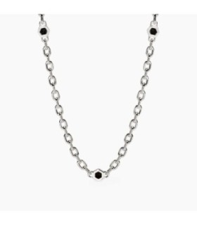 GARGANTILLA CIRCONITA HEXAGONAL NEGRA - 553767