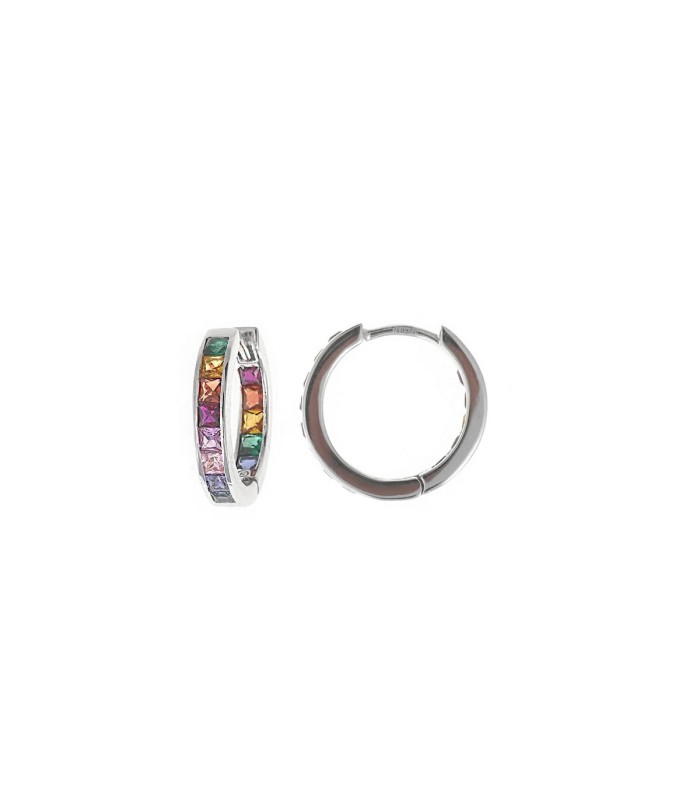 PENDIENTES AROS MULTICOLOR - 136A0642