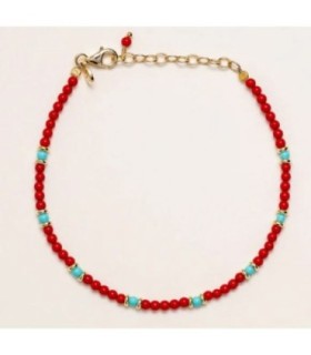 PULSERA CORAL Y TURQUESA - AL3956.01.025