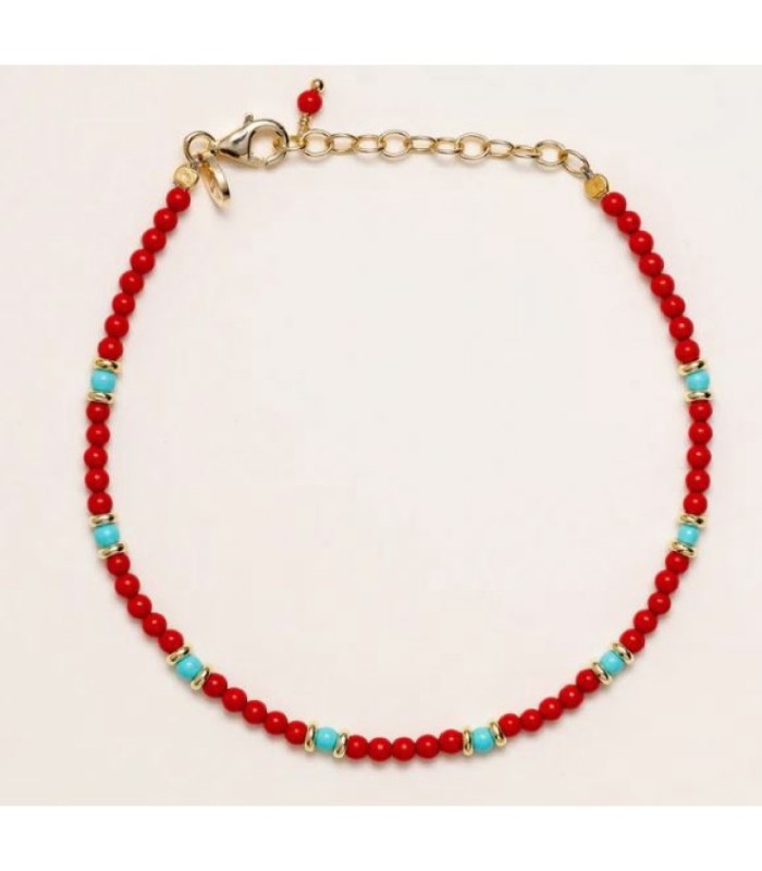 PULSERA CORAL Y TURQUESA - AL3956.01.025