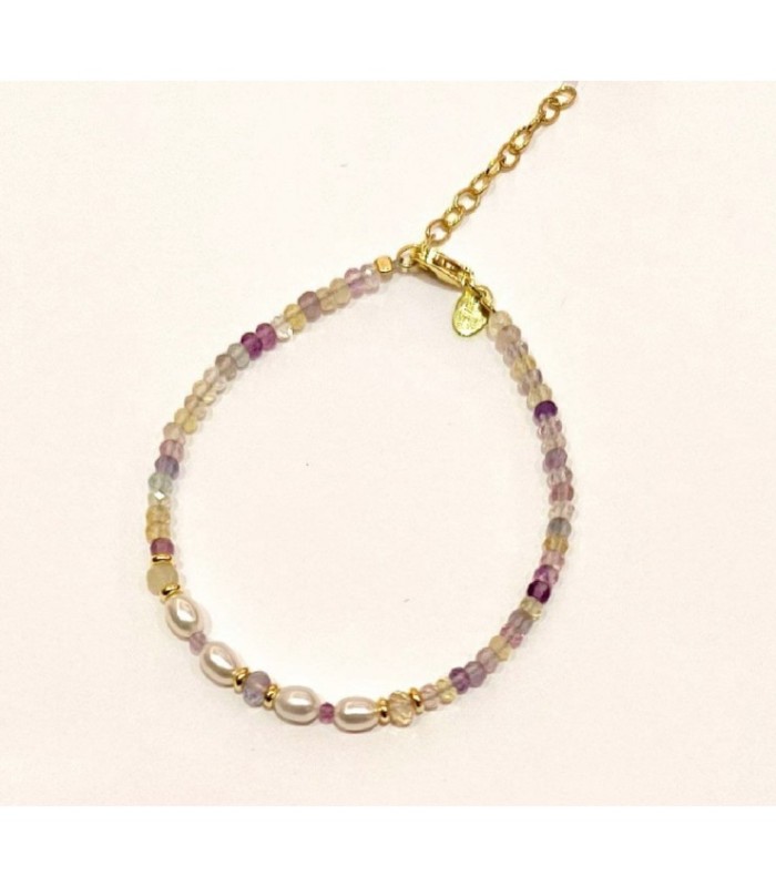 PULSERA PERLAS Y FLUORITA - AL5424.01.028