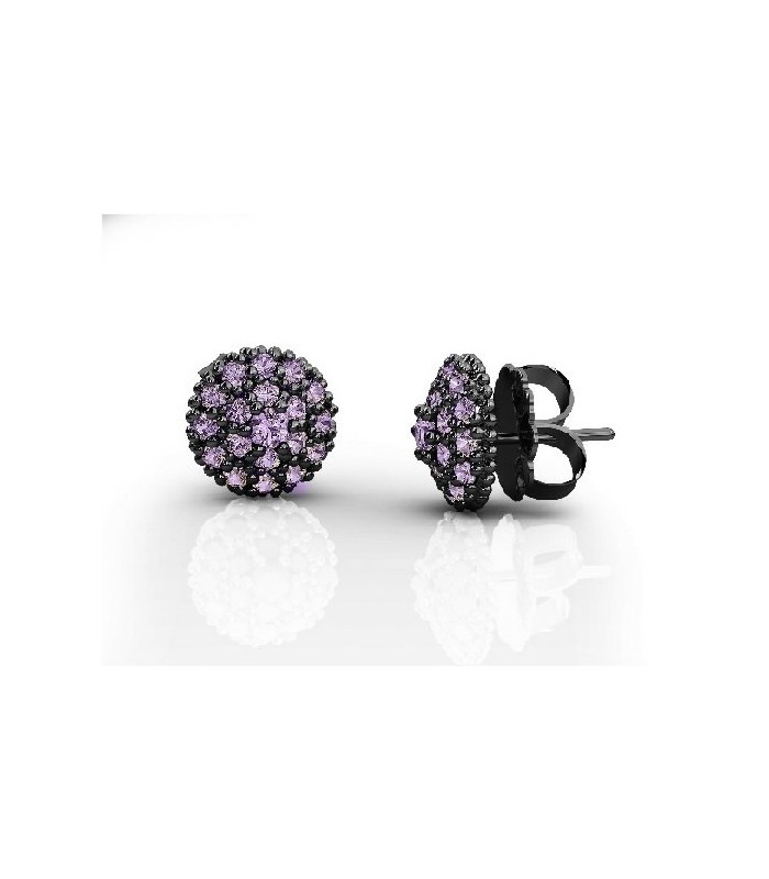 Pendientes Basics Morados Bohemme - 7ETE024E