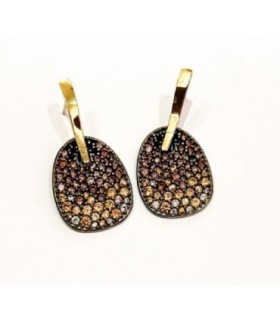 Pendientes Splash Pavé Oval Bohemme - 7SPL2503E