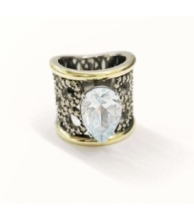 Anillo Samba Aguamarina Bohemme - 7SAM250ARA16