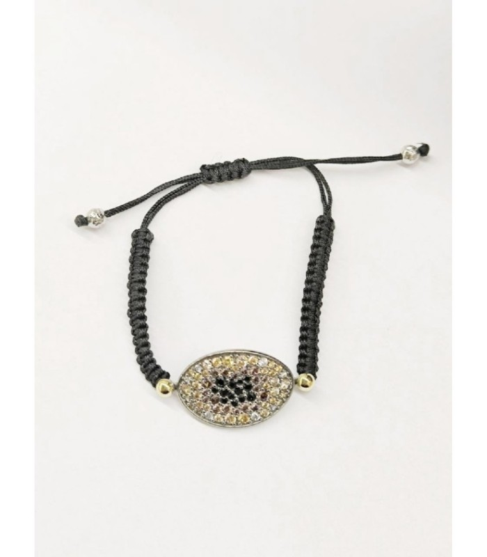 Pulsera Splash Pavé Macramé Bohemme - 7SPL2501B