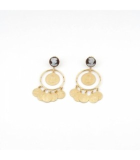 Pendientes Cameo Monedas - O133-G02
