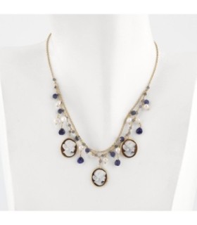 Gargantilla Dama & Piedras & Perlas - C653Z-G