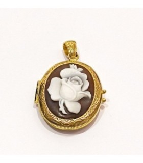 Colgante Guardapelo Rosa - P101-G02