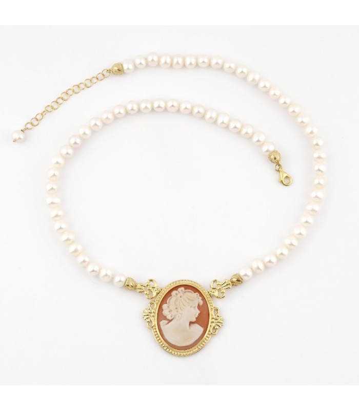 Gargantilla Perlas con Dama - C959-G01