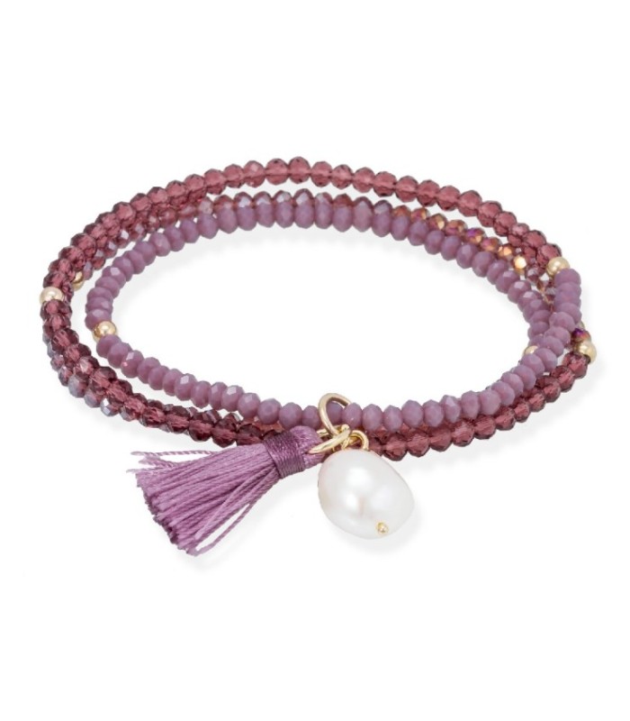 Pulsera Zen Burdeos Perla - 90233UP
