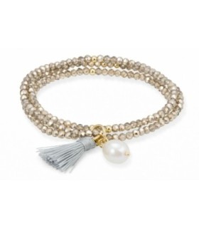 Pulsera Zen Dorada con Perla - 90104UP