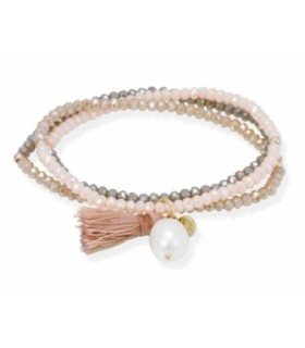 Pulsera Zen Ice Coffee con Perla - 90232UP