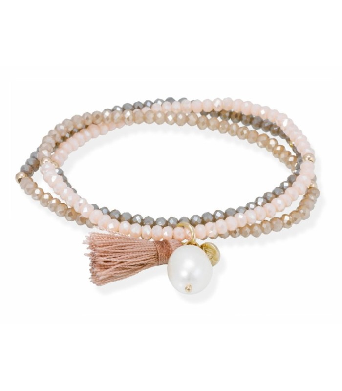 Pulsera Zen Ice Coffee con Perla - 90232UP